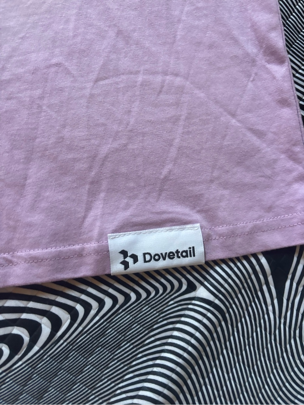 Dovetail Lavender Tee with Small chest Graphic - Picture 4 of 5